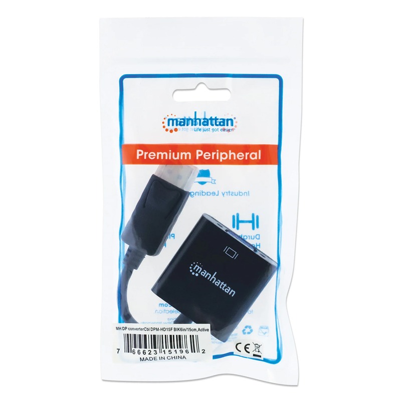 Convertisseur MANHATTAN DisplayPort mâle vers VGA Femelle - Noir 4 convertisseur manhattan displayport male vers vga femelle noir u