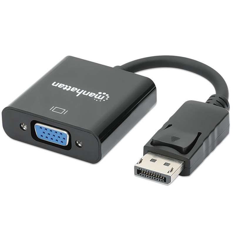 Convertisseur MANHATTAN DisplayPort mâle vers VGA Femelle - Noir 3 convertisseur manhattan displayport male vers vga femelle noir w