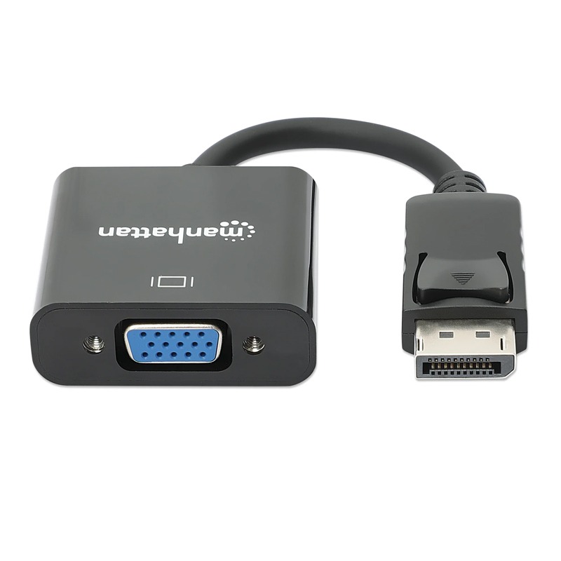 Convertisseur MANHATTAN DisplayPort mâle vers VGA Femelle - Noir 1 convertisseur manhattan displayport male vers vga femelle noir x