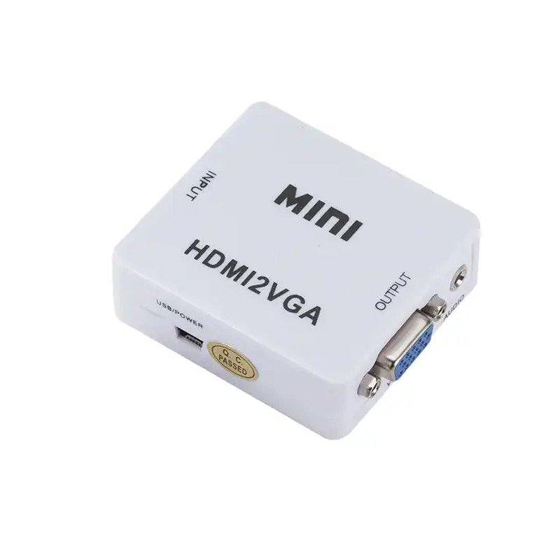 Convertisseur TREQA HDMI Vers VGA - Blanc 2 convertisseur treqa hdmi vers vga blanc q