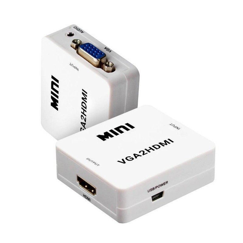 Convertisseur TREQA VGA Vers HDMI - Blanc 1 convertisseur treqa vga vers hdmi blanc a