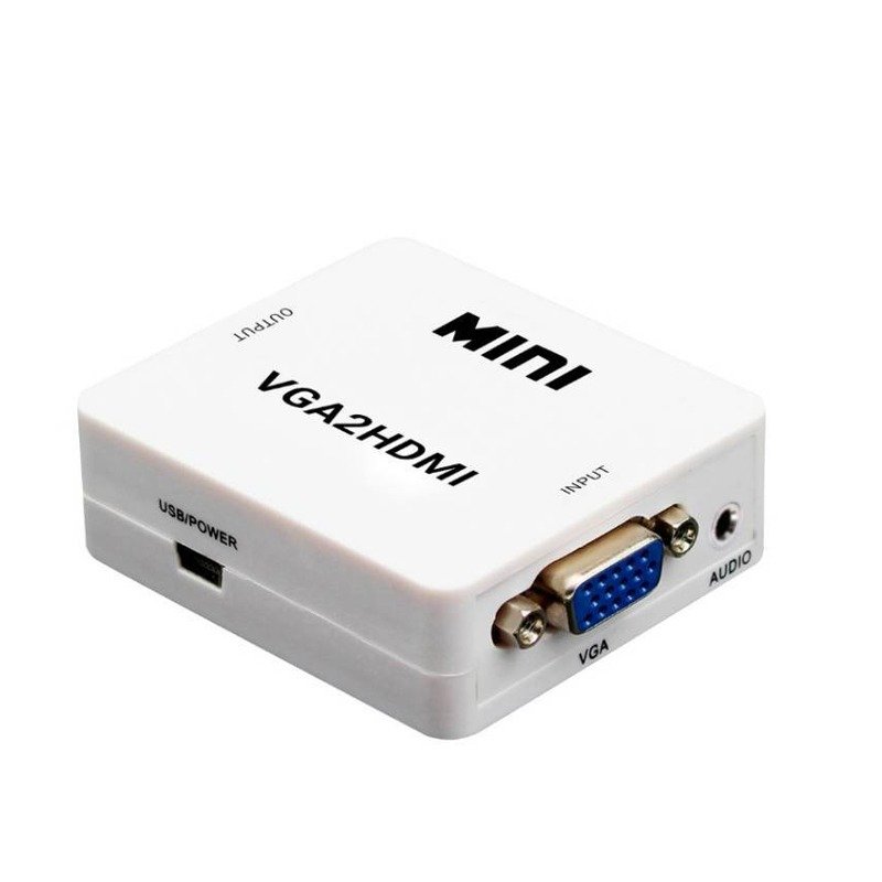 Convertisseur TREQA VGA Vers HDMI - Blanc 2 convertisseur treqa vga vers hdmi blanc q