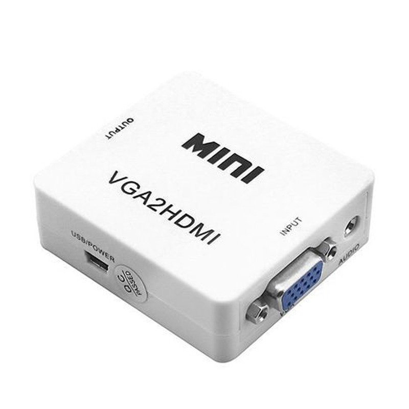 Convertisseur VGA Vers HDMI - Blanc 1 convertisseur vga vers hdmi blanc