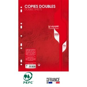 copies double calligraphe perforees seyes pages a g