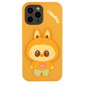 coque silicone labubu pour iphone pro max beige r