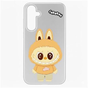 coque silicone labubu pour samsung a silver