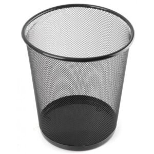 corbeille a papier metal moyen modele noir