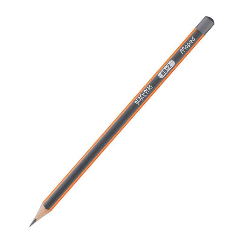 Crayon Graphite MAPED Black Peps HB=2 1 crayon maped graphite hb