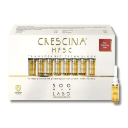 CRESCINA HFSC TRANSDERMIQUE REPOUSSE 500 HOMME 20 AMPOULES 2 crescina hfsc transdermique repousse homme ampoules