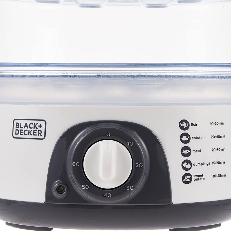 Cuiseur Vapeur BLACK&DECKER HS6000 775W - Blanc 6 cuiseur vapeur black decker hs w blanc