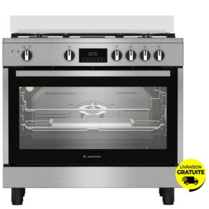 cuisiniere a gaz ariston arrggfxna feux cm inox s