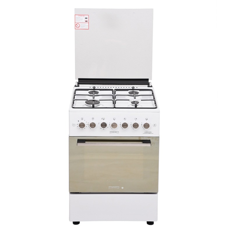 Cuisinière à Gaz ARTHUR MARTIN AMG60BL 60cm 4 Feux - Blanc 1 cuisiniere a gaz arthur martin amgbl cm feux blanc a