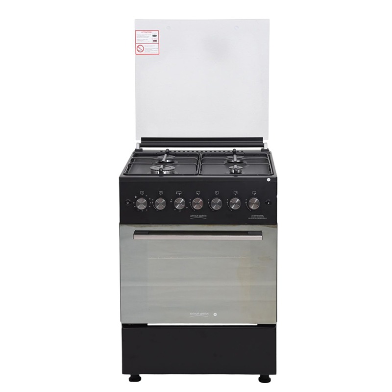 Cuisinière à Gaz ARTHUR MARTIN AMG60N 60cm 4 Feux - Noir 1 cuisiniere a gaz arthur martin amgn cm feux noir i