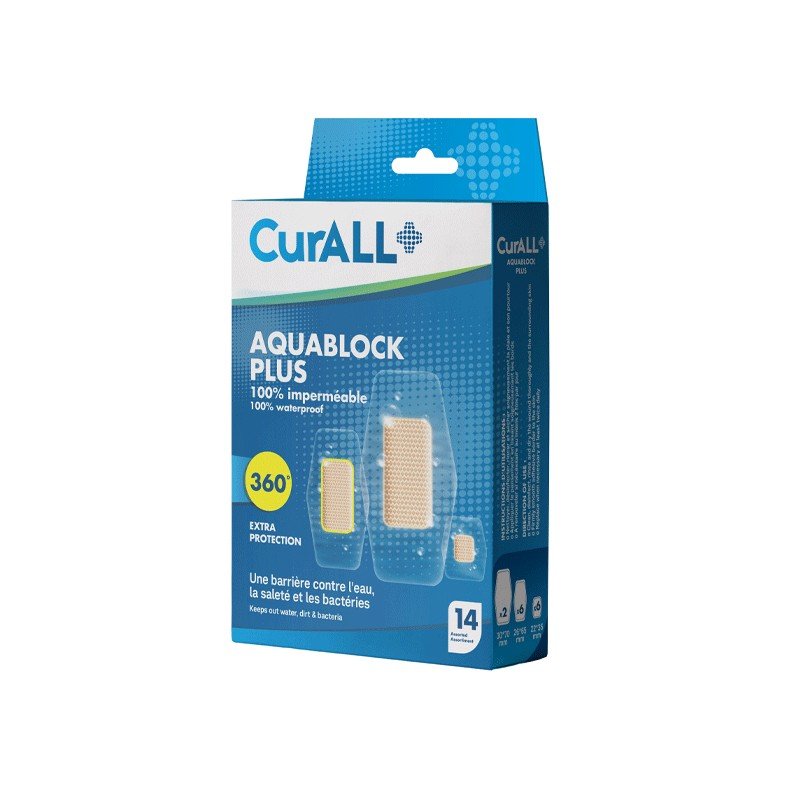 CURALL AQUA BLOCK PLUS ASSORTED B/14 1 curall aqua block plus assorted b