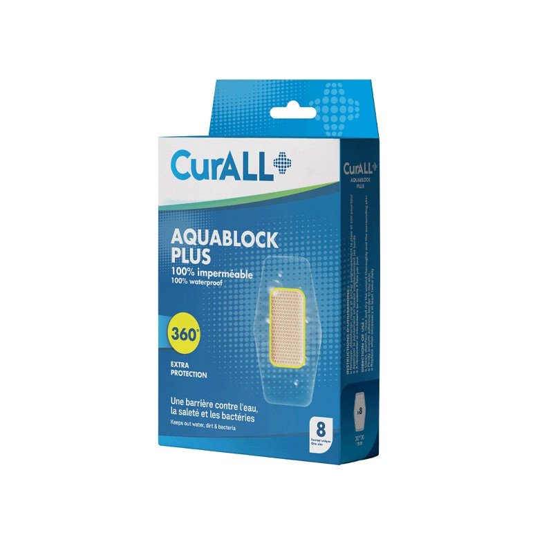 CURALL AQUA BLOCK PLUS ONE SIZE B/8 1 curall aqua block plus one size b