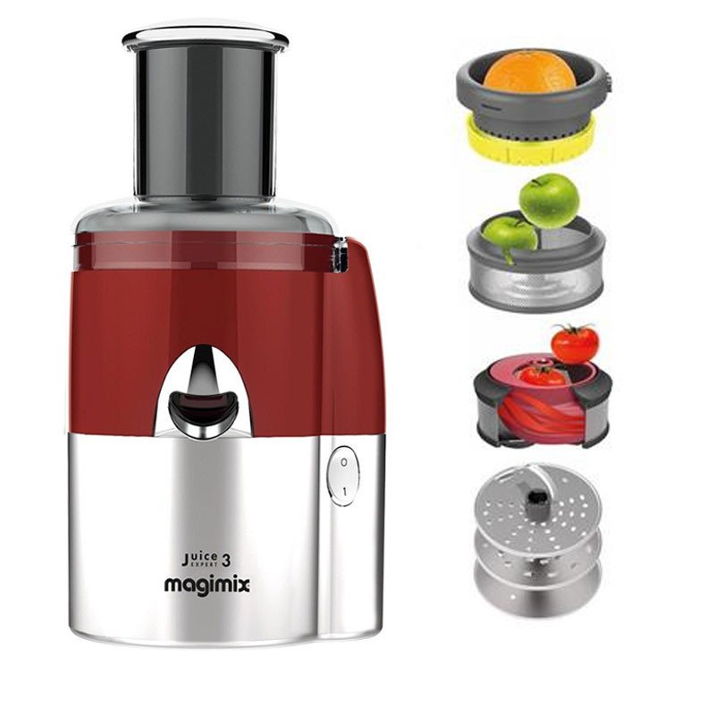 Centrifugeuse MAGIMIX 400W 18084F - Rouge & Chrome 1 cvxxx