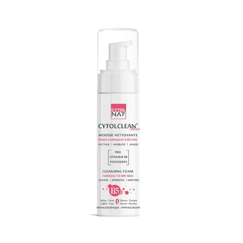 CYTOL CLEAN MOUSSE NETTOYANTE PEAUX NORMALES A SECHES 150ML 1 cytol clean mousse nettoyante peaux normales a seches ml