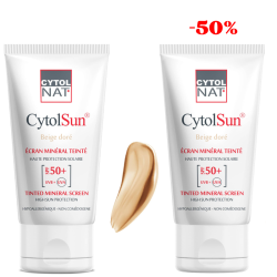 CYTOLNAT CYTOLSUN ECRAN SPF50+ TEINTE BEIGE DORE LE 2 EME (-50%) 2 cytolnat cytolsun ecran spf teinte beige dore le eme