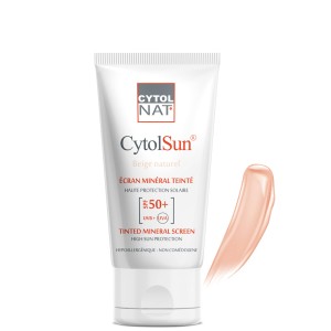 CYTOLNAT CYTOLSUN ECRAN SPF50+ TEINTE BEIGE NATUREL 50ML 3 cytolnat cytolsun ecran spf teinte beige naturel ml
