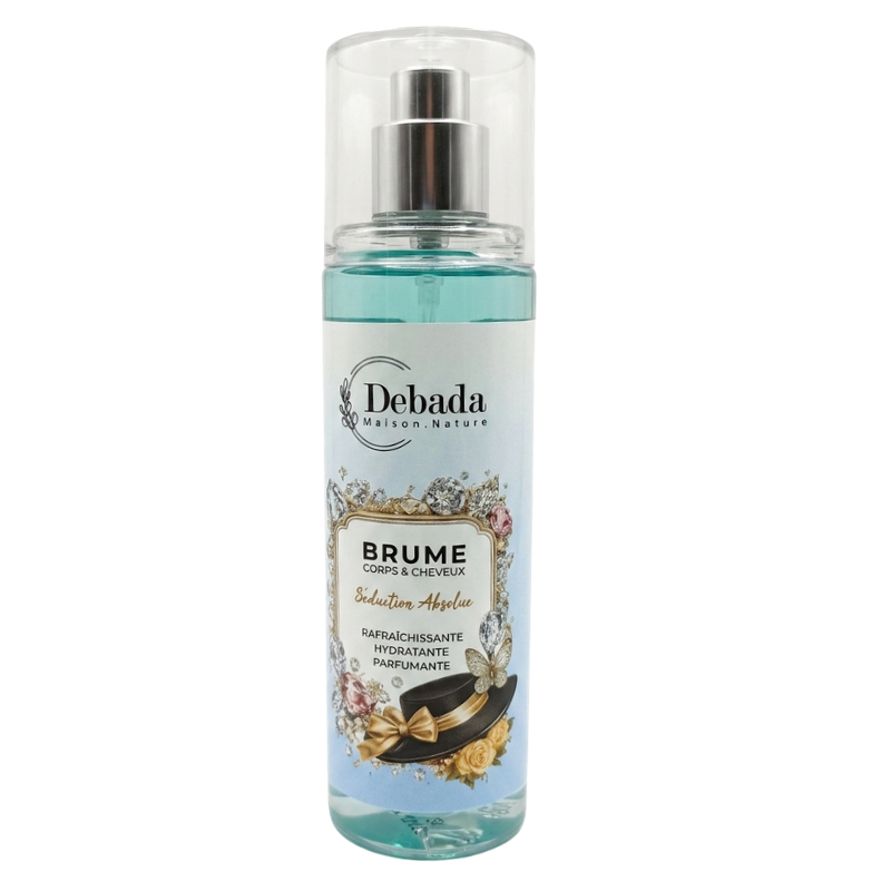 DEBADA BRUME CORPS ET CHEVEUX SEDUCTION ABSOLUE 120ML 1 debada brume corps et cheveux seduction absolue ml