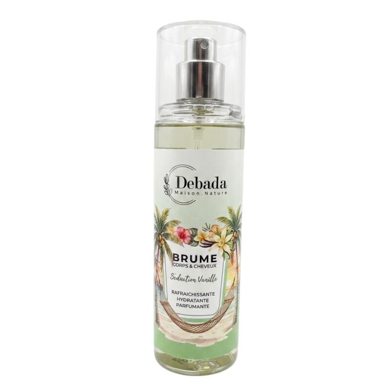 DEBADA BRUME CORPS ET CHEVEUX SEDUCTION VANILLE 120ML 1 debada brume corps et cheveux seduction vanille ml