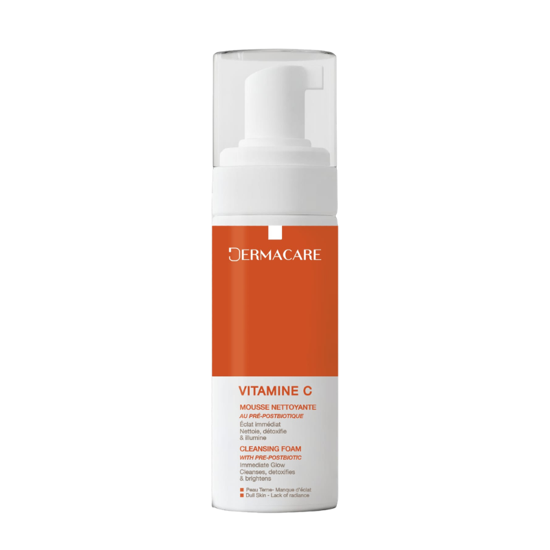 DERMACARE MOUSSE NETTOYANTE VIT C 150ML 1 dermacare mousse nettoyante vit c ml