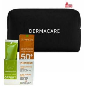 dermacare photosun fluide matifiant teintee peaux mixtes a grasses spf mltrousse noir offert