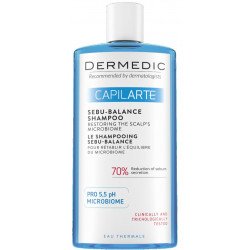 DERMEDIC CAPILARTE SHAMPOOING SEBU BALANCE CHEVEUX GRAS 300ML 2 dermedic capilarte shampooing sebu balance cheveux gras ml