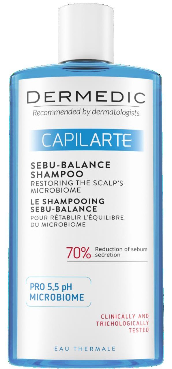 DERMEDIC CAPILARTE SHAMPOOING SEBU BALANCE CHEVEUX GRAS 300ML 1 dermedic capilarte shampooing sebu balance cheveux gras ml