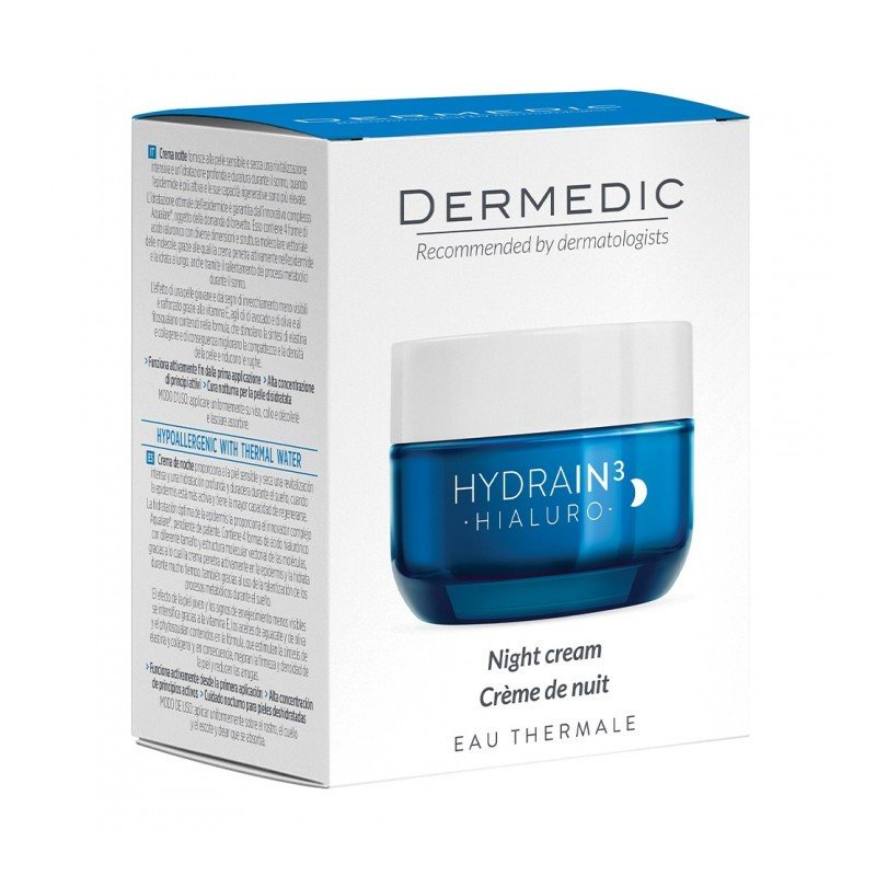 DERMEDIC HYDRAIN 3 CREME DE NUIT HYDRATANTE 55ML 1 dermedic hydrain creme de nuit hydratante ml