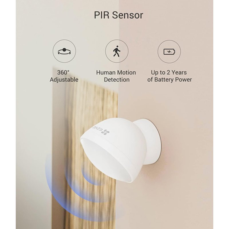 Détecteur De Mouvement PIR EZVIZ T1C 2 detecteur de mouvement pir ezviz tc