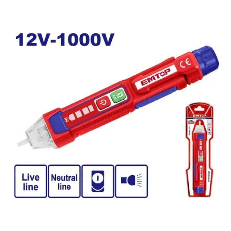 DÉTECTEUR DE TENSION EMTOP 12–1000V AC SANS CONTACT 3 detecteur de tension emtop v ac sans contact e