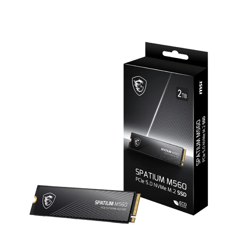 Disque Dur interne MSI SPATIUM M560 2To SSD PCIe 5.0 NVMe M.2 1 disque dur interne msi spatium m to ssd pcie nvme m