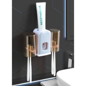distributeur de dentifrice avec support de brosse a dents r