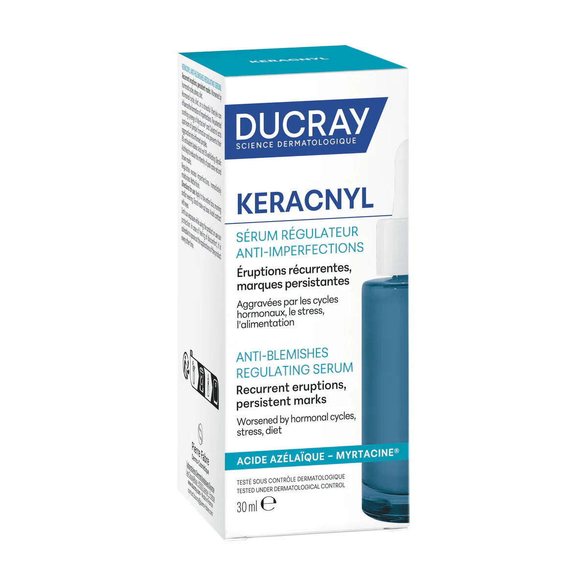 DUCRAY KERACNYL SERUM REGULATEUR ANTI IMPERFECTIONS 30ML 1 ducray keracnyl serum regulateur anti imperfections ml