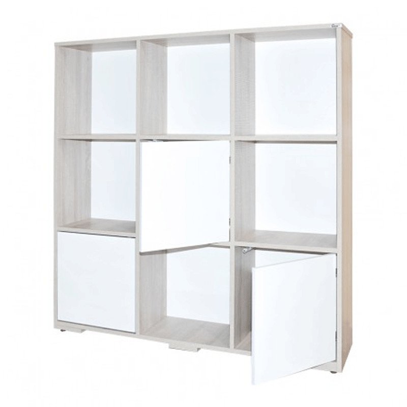 Rangement Salon SOTUFAB Cubic Chêne brut & Blanc 2 eb