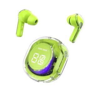 ecouteur vert citron