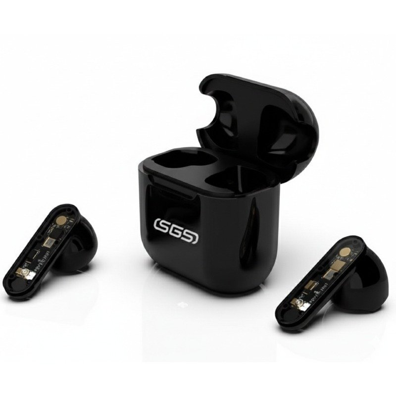 Écouteurs Bluetooth SGS S10 True Wireless - Noir 2 ecouteurs bluetooth sgs s true wireless noir