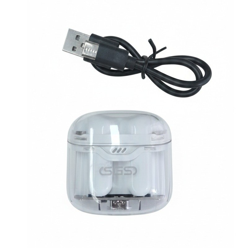 Écouteurs Bluetooth SGS S6 True Wireless - Blanc 5 ecouteurs bluetooth sgs s true wireless blanc