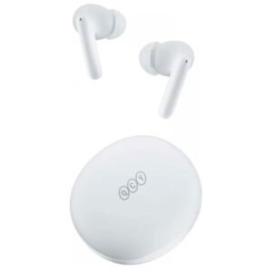 ecouteurs sans fil qcy t anc bluetooth blanc