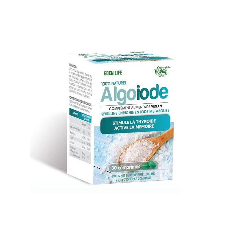 EDEN LIFE ALGO IODE 30 COMPRIMÉS 1 eden life algo iode comprimes