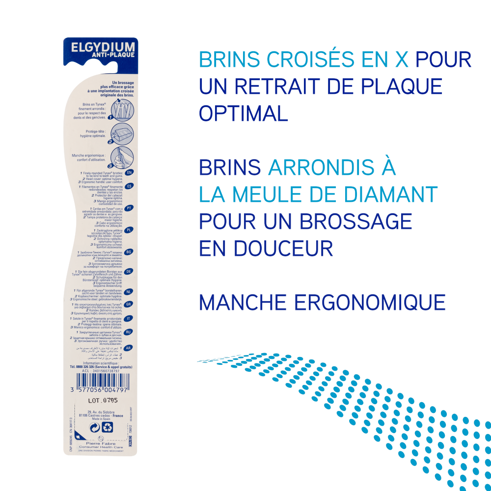 ELGYDIUM BROSSE A DENTS ANTI PLAQUE SOUPLE 2 elgydium brosse a dents anti plaque souple
