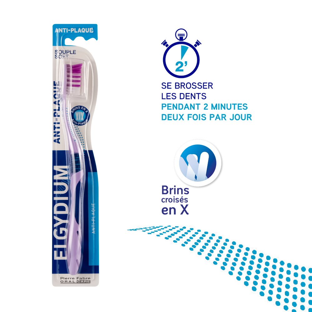 ELGYDIUM BROSSE A DENTS ANTI PLAQUE SOUPLE 4 elgydium brosse a dents anti plaque souple