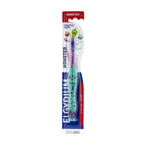 elgydium monster kids brosse a dents souple ans