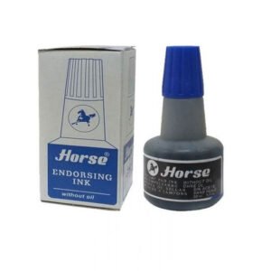 encre tampon horse ml bleu