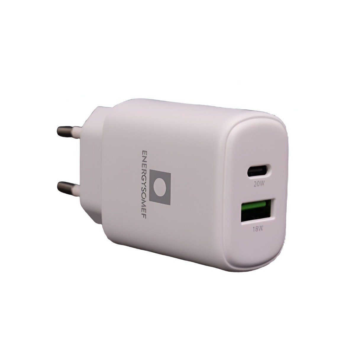 Chargeur Smartphone Energy Somef Rapide Avec 2 ports USB-A & USB-C 20W 1 energy somef chargeur rapide avec ports usb a usb c w
