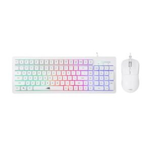 ensemble clavier souris filaire baracuda orca blanc f