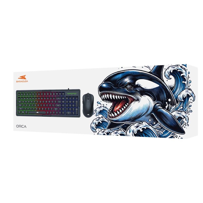 Ensemble Clavier + Souris Gamer Filaire BARACUDA ORCA - Noir 7 ensemble clavier souris filaire baracuda orca noir hh