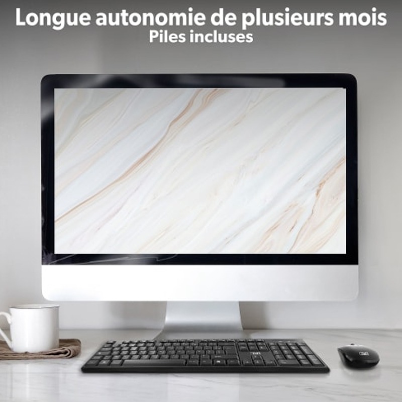 Ensemble Clavier & Souris TNB Classy Sans Fil KBSCBK2 - Noir 5 ensemble clavier souris tnb classy sans fil kbscbk noir s