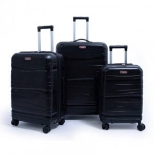 ensemble de valises titou incassable polypropylene noir adsq